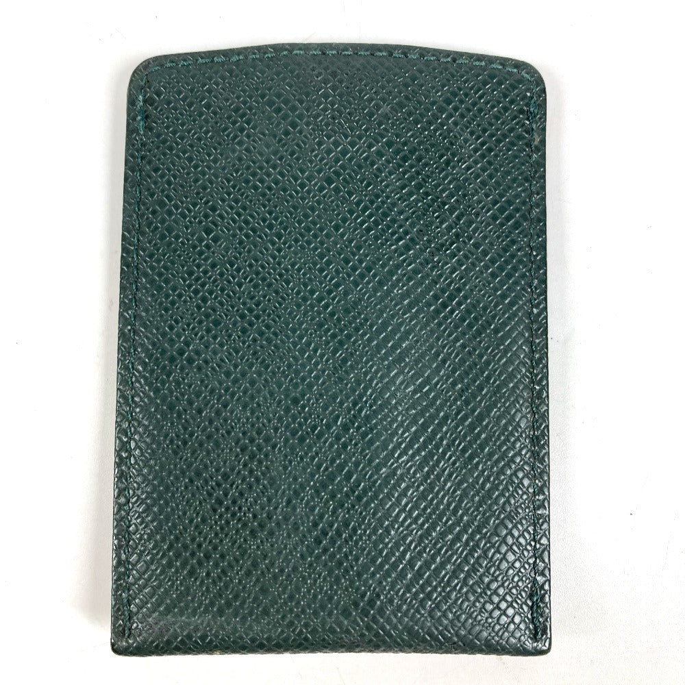 LOUIS VUITTON M30544 Taiga Etui Cartes de Visite Toilettes Business Card Holder Pass Case Slide Card Case Taiga Leather Unisex Epicea Green