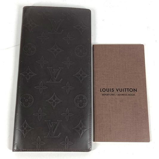 LOUIS VUITTON M66480 モノグラムグラセ ポルトフォイユ ドゥーブル 2つ折り財布 長財布 モノグラムグラセレザー ユニセックス カフェ ブラウン