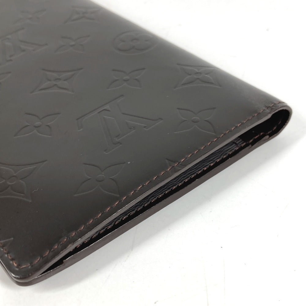 LOUIS VUITTON M66480 モノグラムグラセ ポルトフォイユ ドゥーブル 2つ折り財布 長財布 モノグラムグラセレザー ユニセックス カフェ ブラウン