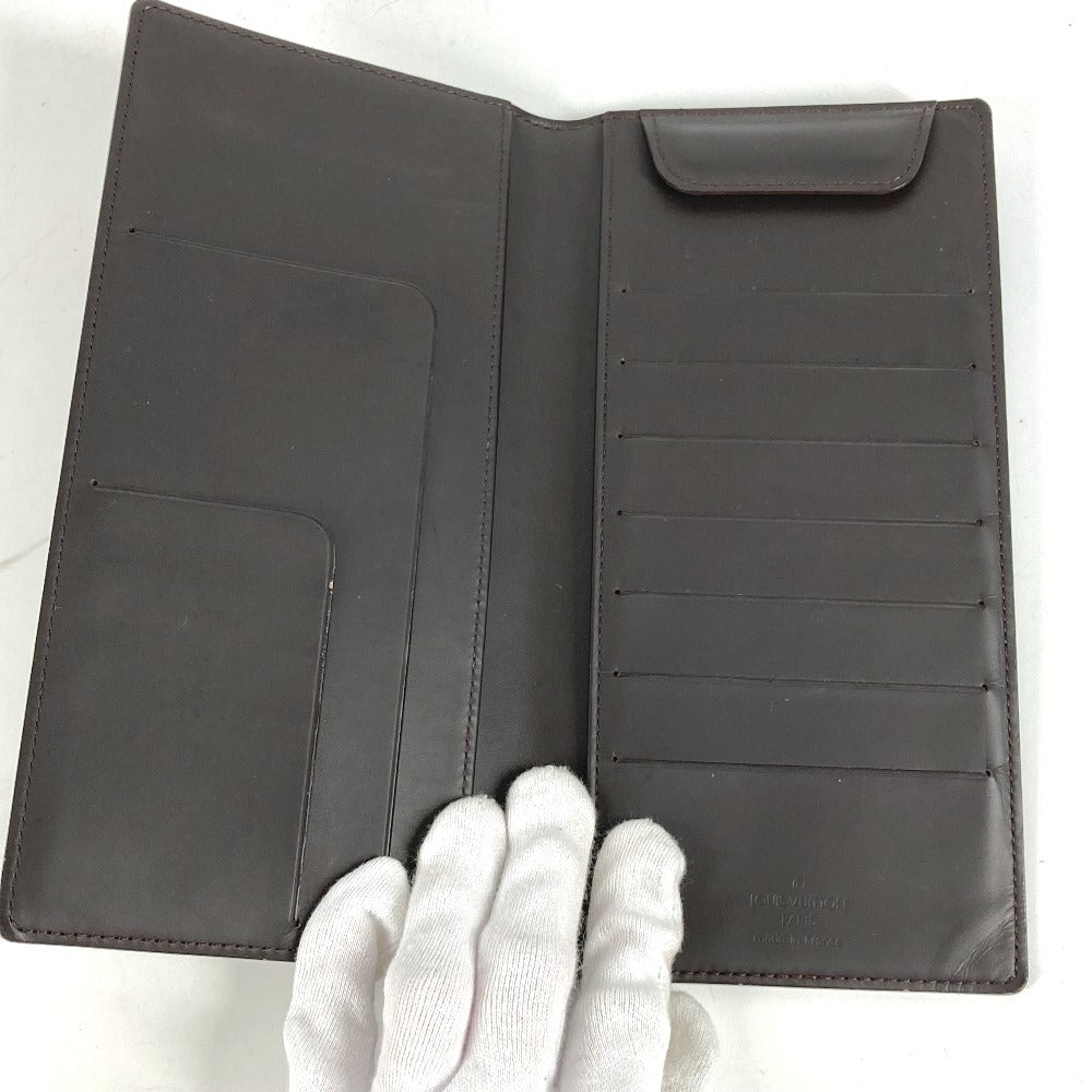 LOUIS VUITTON M66480 モノグラムグラセ ポルトフォイユ ドゥーブル 2つ折り財布 長財布 モノグラムグラセレザー ユニセックス カフェ ブラウン