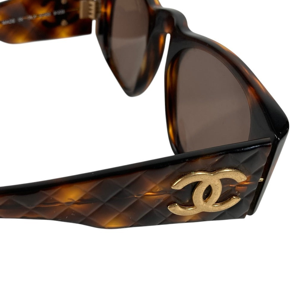 CHANEL 01450 ヴィンテージ CC ココマーク ロゴ めがね メガネ アイウェア 眼鏡 サングラス プラスチック レディース ブラウン