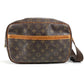 LOUIS VUITTON M45254 Monogram Reporter PM Crossbody Shoulder Bag Monogram Canvas Unisex Brown