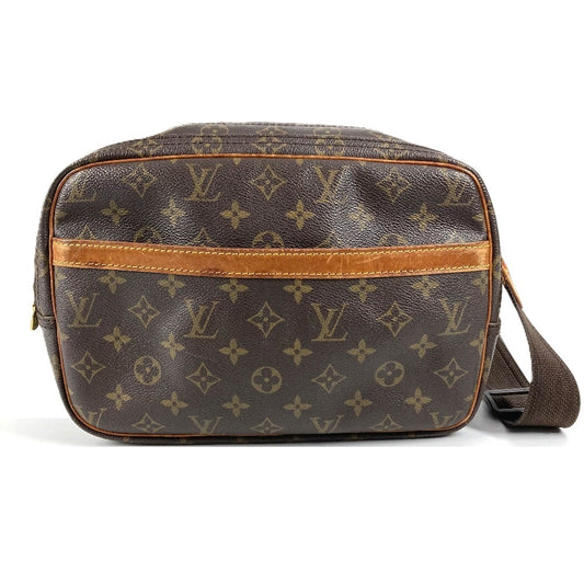LOUIS VUITTON M45254 Monogram Reporter PM Crossbody Shoulder Bag Monogram Canvas Unisex Brown
