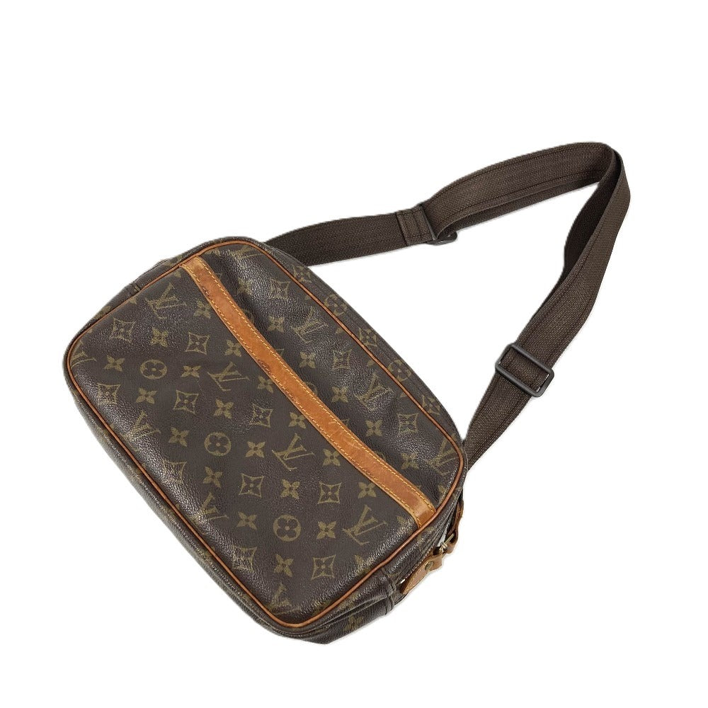 LOUIS VUITTON M45254 Monogram Reporter PM Crossbody Shoulder Bag Monogram Canvas Unisex Brown