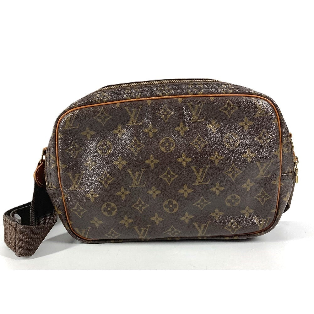 LOUIS VUITTON M45254 Monogram Reporter PM Crossbody Shoulder Bag Monogram Canvas Unisex Brown