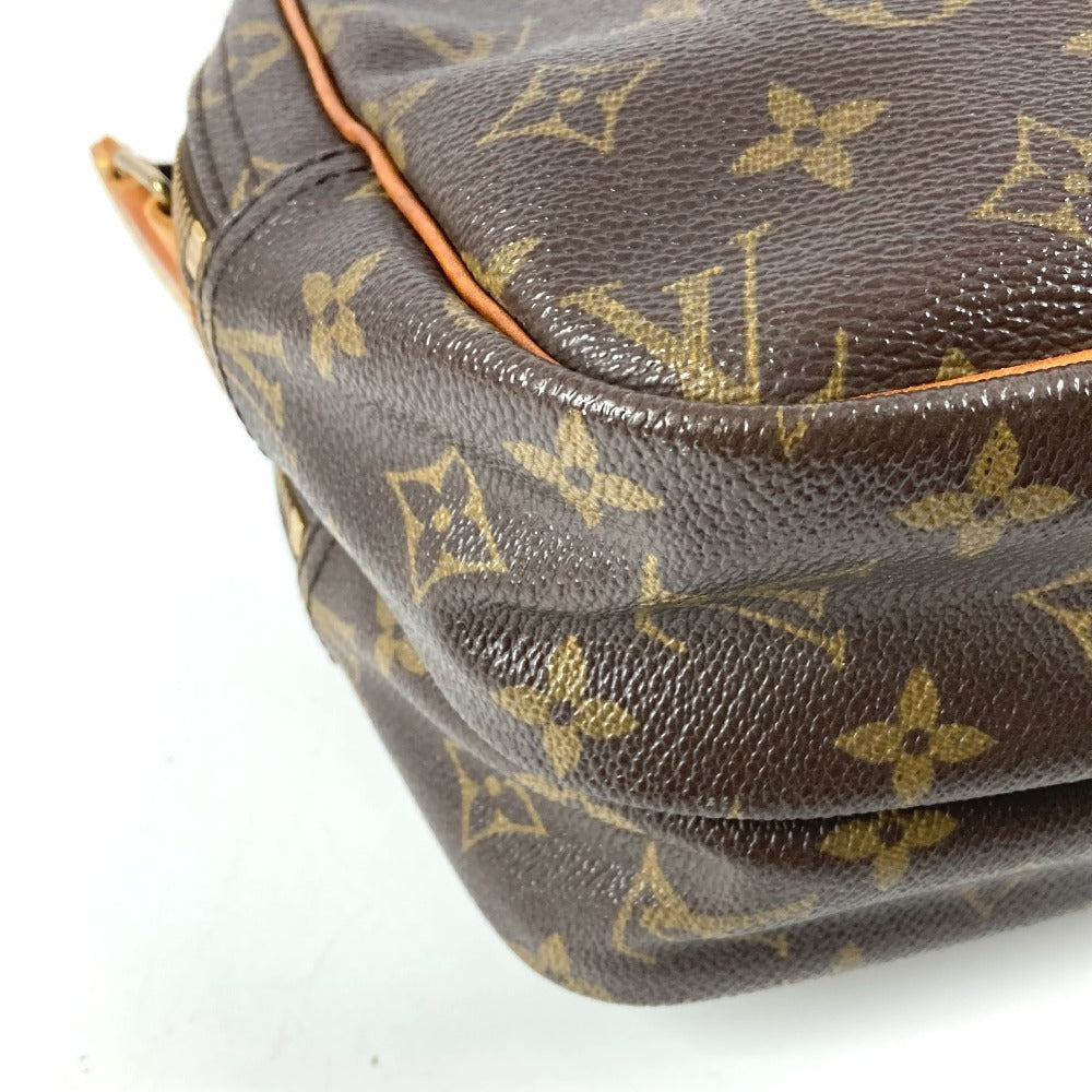 LOUIS VUITTON M45254 Monogram Reporter PM Crossbody Shoulder Bag Monogram Canvas Unisex Brown