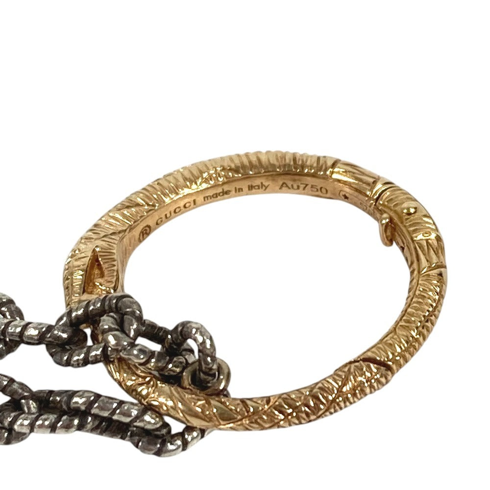 GUCCI 不明 K18 金 18K ウロボロス チェーンネックレス アクセサリー ジュエリー ネックレス Au750 ユニセックス シルバー