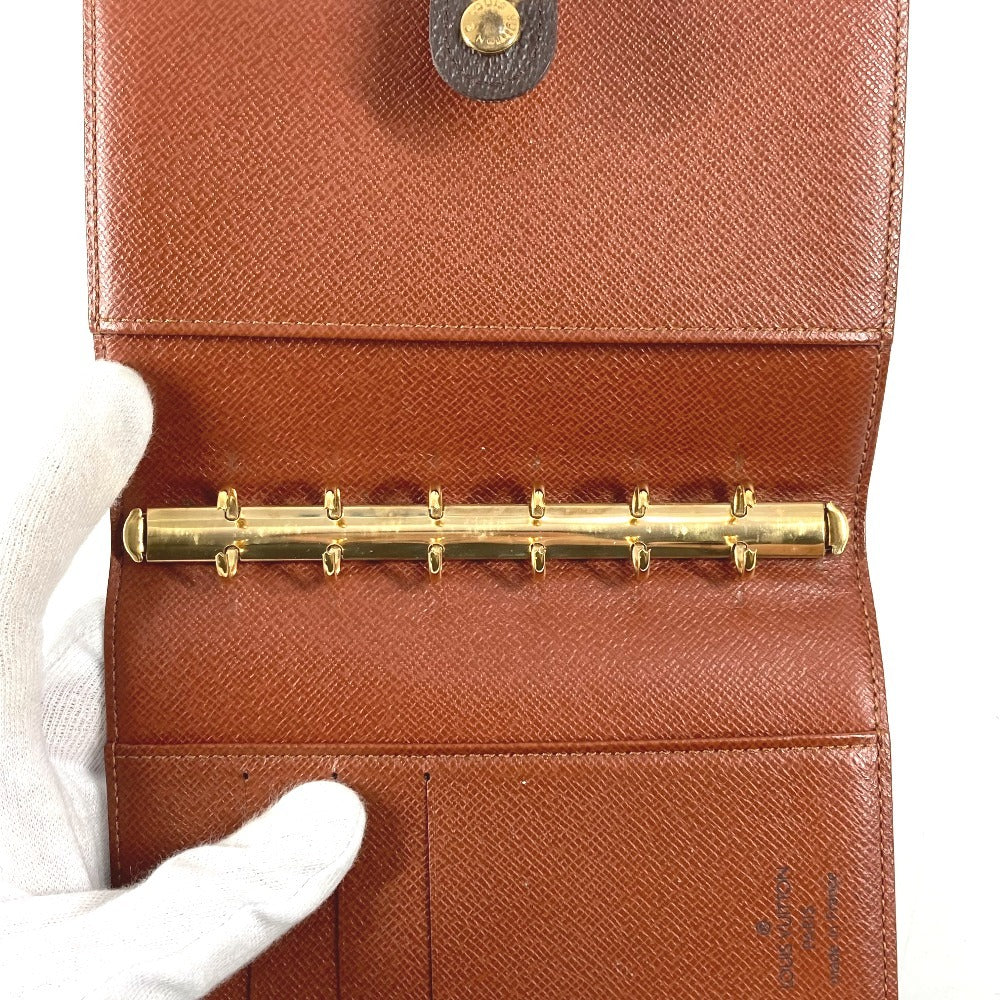 LOUIS VUITTON R20005 モノグラム アジェンダPM アジェンダ PM システム手帳 ステーショナリー 手帳カバー モノグラムキャンバス ユニセックス ブラウン