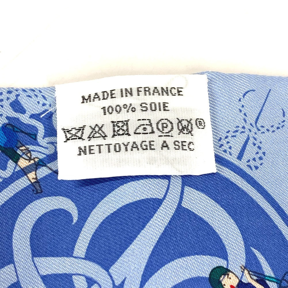 HERMES ツイリー ツィリー バンドースカーフ アクセサリー スカーフ シルク レディース ライトブルー系