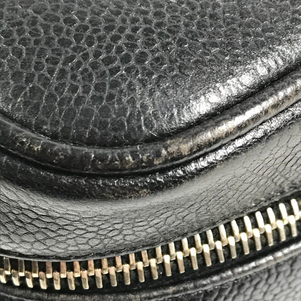 CHANEL A01998 CC ココマーク ロゴ カバン バニティバッグ 縦型 ハンドバッグ キャビアスキン レディース ブラック