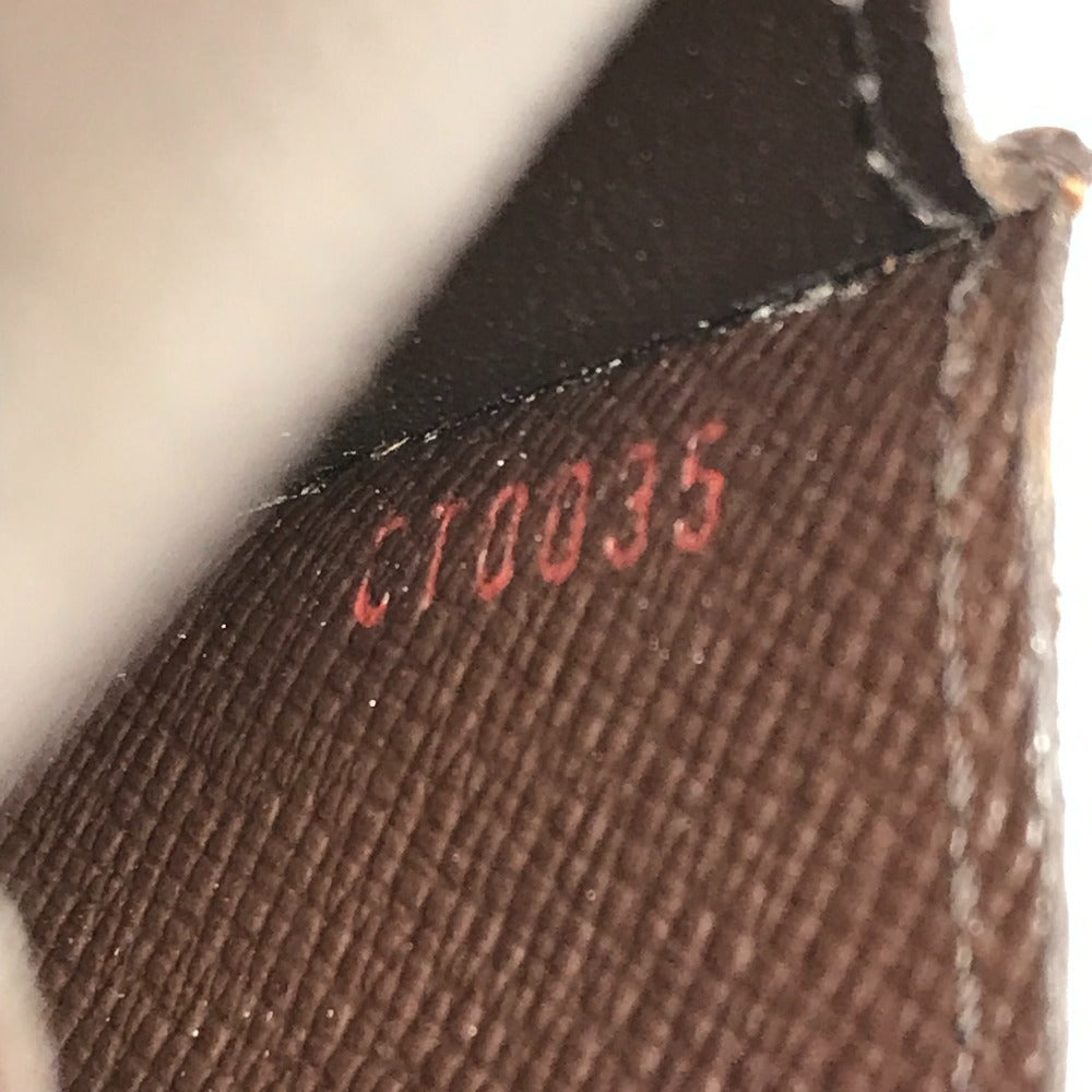 LOUIS VUITTON N63024 ダミエ エテュイシガレット タバコケース ポーチ 小物入れ シガレットケース ダミエキャンバス ユニセックス エベヌ ブラウン