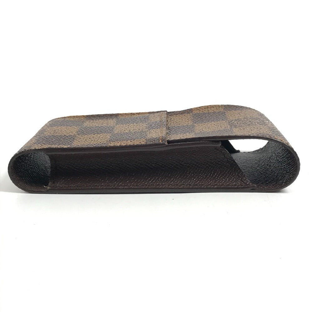 LOUIS VUITTON N63024 ダミエ エテュイシガレット タバコケース ポーチ 小物入れ シガレットケース ダミエキャンバス ユニセックス エベヌ ブラウン