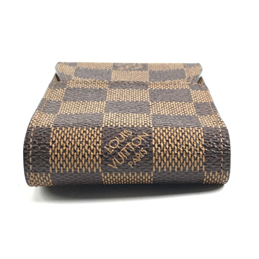 LOUIS VUITTON N63024 ダミエ エテュイシガレット タバコケース ポーチ 小物入れ シガレットケース ダミエキャンバス ユニセックス エベヌ ブラウン