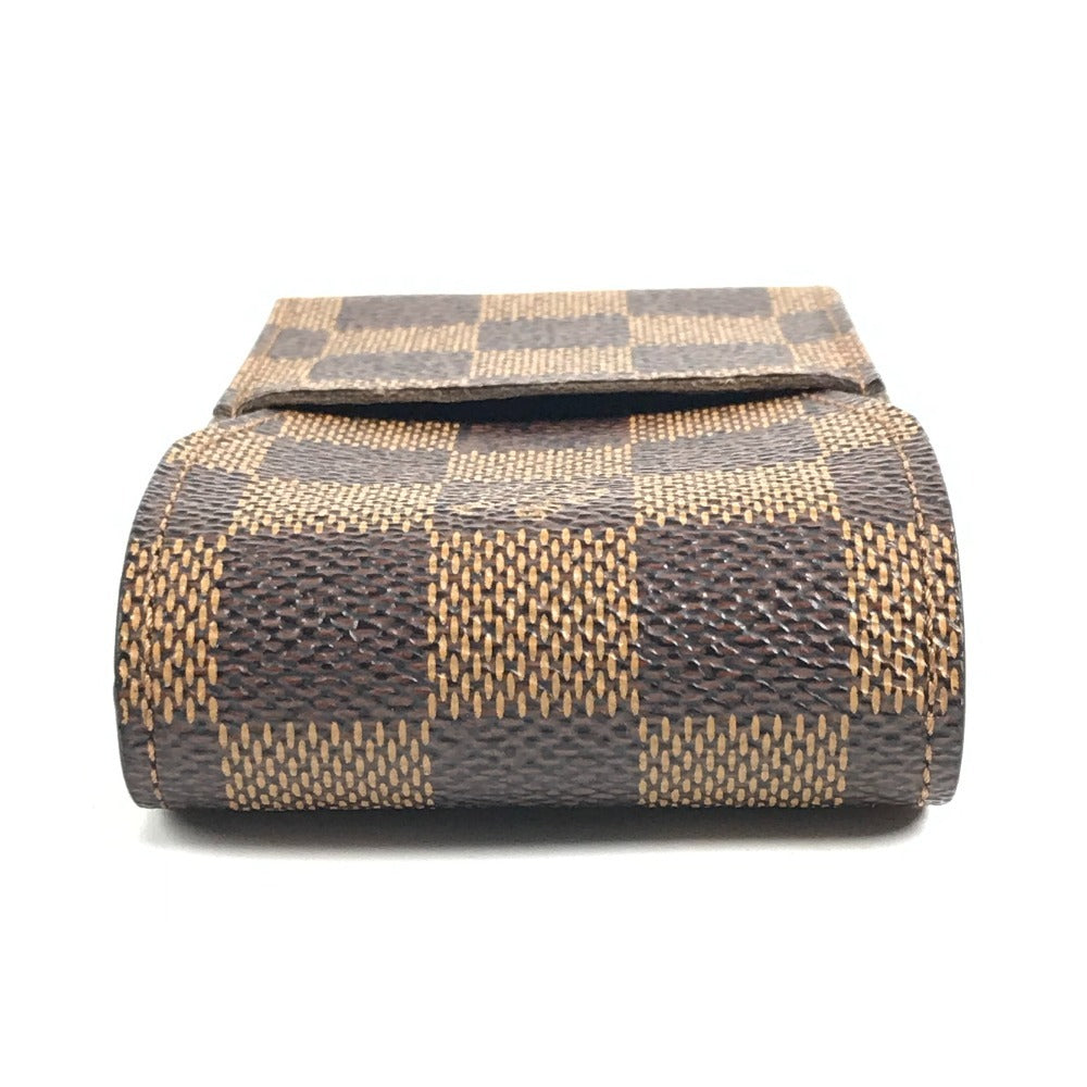 LOUIS VUITTON N63024 ダミエ エテュイシガレット タバコケース ポーチ 小物入れ シガレットケース ダミエキャンバス ユニセックス エベヌ ブラウン