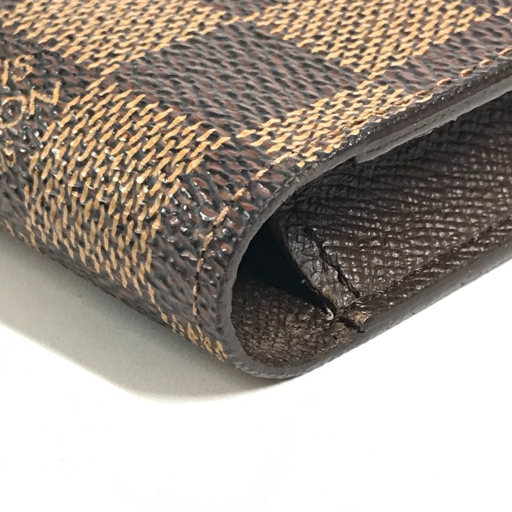 LOUIS VUITTON N63024 ダミエ エテュイシガレット タバコケース ポーチ 小物入れ シガレットケース ダミエキャンバス ユニセックス エベヌ ブラウン