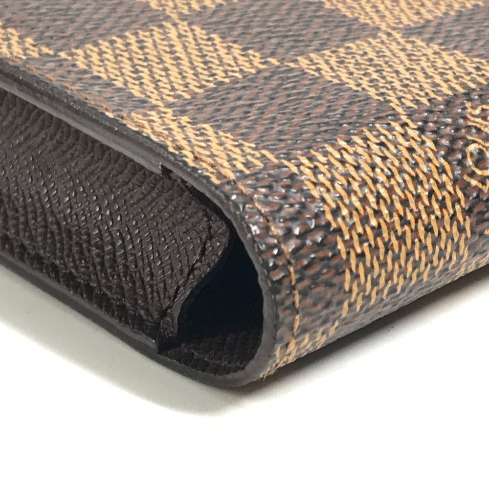 LOUIS VUITTON N63024 ダミエ エテュイシガレット タバコケース ポーチ 小物入れ シガレットケース ダミエキャンバス ユニセックス エベヌ ブラウン