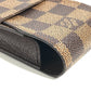 LOUIS VUITTON N63024 ダミエ エテュイシガレット タバコケース ポーチ 小物入れ シガレットケース ダミエキャンバス ユニセックス エベヌ ブラウン