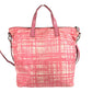 PRADA Triangle Logo Plate Bag Crossbody 2WAY Bag Tote Bag Shoulder Bag Nylon/Leather Unisex Pink