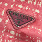 PRADA Triangle Logo Plate Bag Crossbody 2WAY Bag Tote Bag Shoulder Bag Nylon/Leather Unisex Pink
