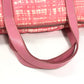 PRADA Triangle Logo Plate Bag Crossbody 2WAY Bag Tote Bag Shoulder Bag Nylon/Leather Unisex Pink