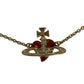 Vivienne Westwood Orb Logo Rhinestone Accessory Chain Bracelet Metal Unisex Gold