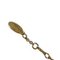 Vivienne Westwood Orb Logo Rhinestone Accessory Chain Bracelet Metal Unisex Gold