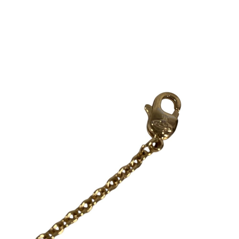 Vivienne Westwood Orb Logo Rhinestone Accessory Chain Bracelet Metal Unisex Gold