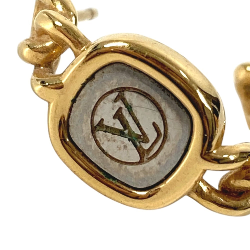 LOUIS VUITTON M61093 LVロゴ IDピアス チェーンモチーフ アクセサリー ピアス メタル ユニセックス ゴールド