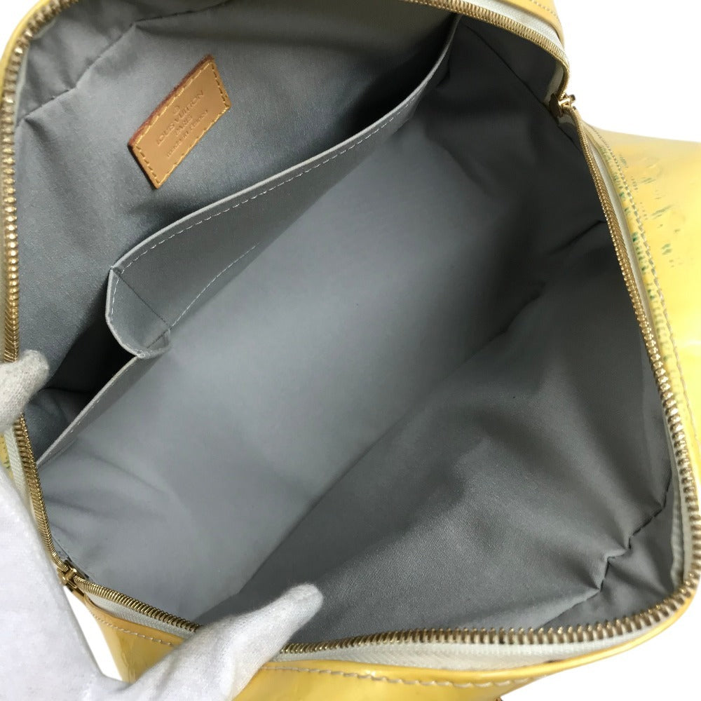 LOUIS VUITTON M93514 モノグラムヴェルニ サミットドライブ ショルダーバッグ カバン ハンドバッグ モノグラムヴェルニキャンバス レディース ペルル ホワイト
