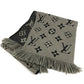 LOUIS VUITTON M72242 Monogram Echarpe Logomania Fashion Accessory Winter Accessory Warmth Fringe Scarf Wool Unisex Gray