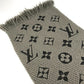 LOUIS VUITTON M72242 Monogram Echarpe Logomania Fashion Accessory Winter Accessory Warmth Fringe Scarf Wool Unisex Gray