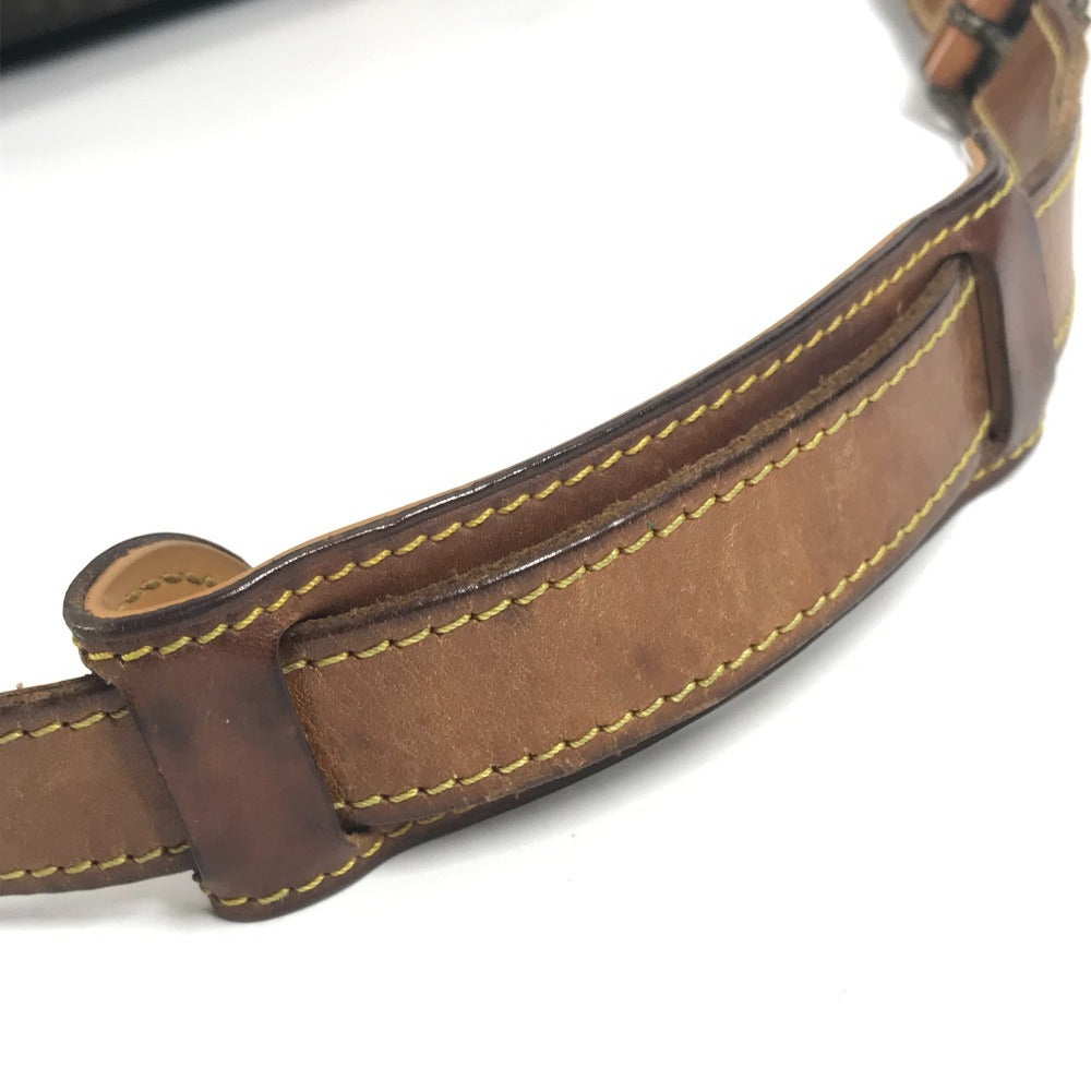LOUIS VUITTON M42252 Monogram Saumur 43 Crossbody Flap Shoulder Bag in Monogram Canvas, Unisex, Brown