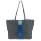 PRADA Cahier Trompe L'oeil Logo Stripe Bag Shoulder Bag Tote Bag Leather/Nylon Unisex Black