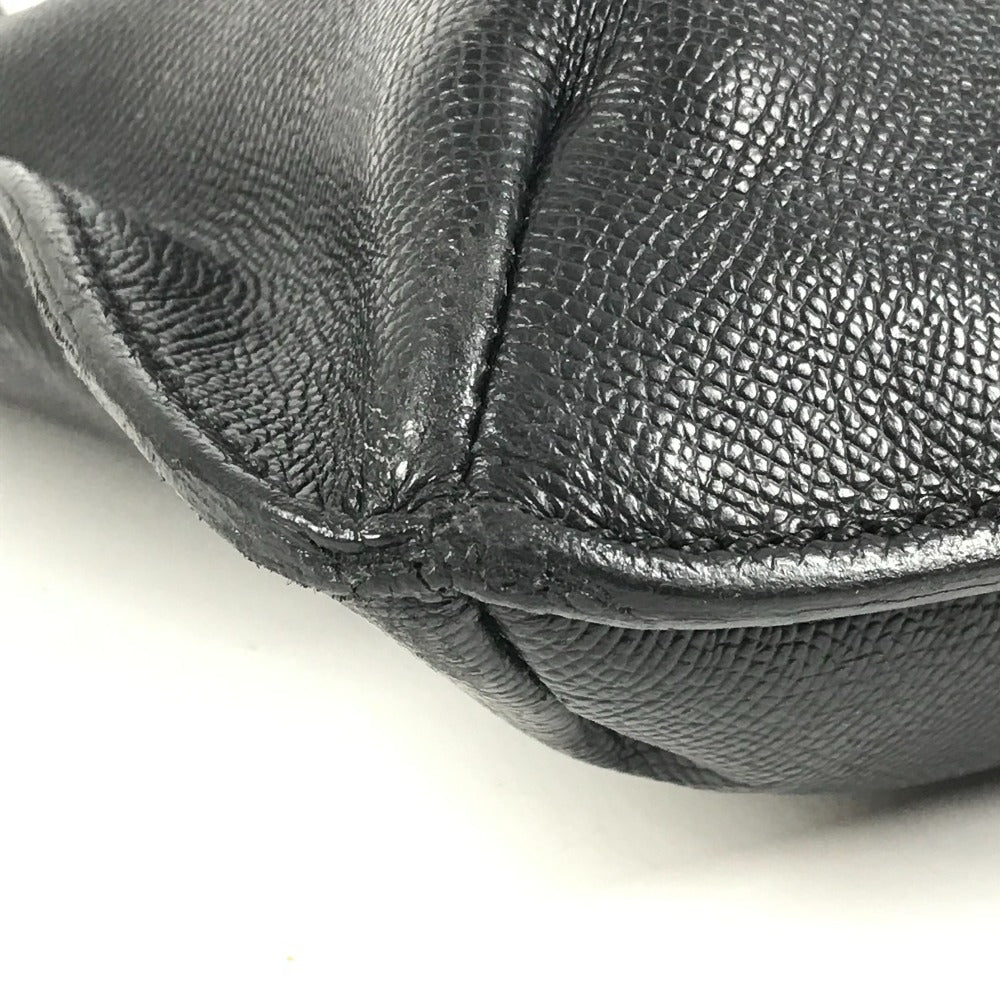 CHANEL ロゴ カバン ショルダーバッグ 肩掛け トートバッグ キャビアスキン レディース ブラック