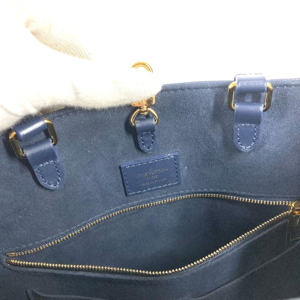 LOUIS VUITTON M24834 セーラーズ ノット ノーティカル オンザゴーMM 斜め掛け カバン BOX ボックス ショルダーバッグ レザー ユニセックス ネイビー