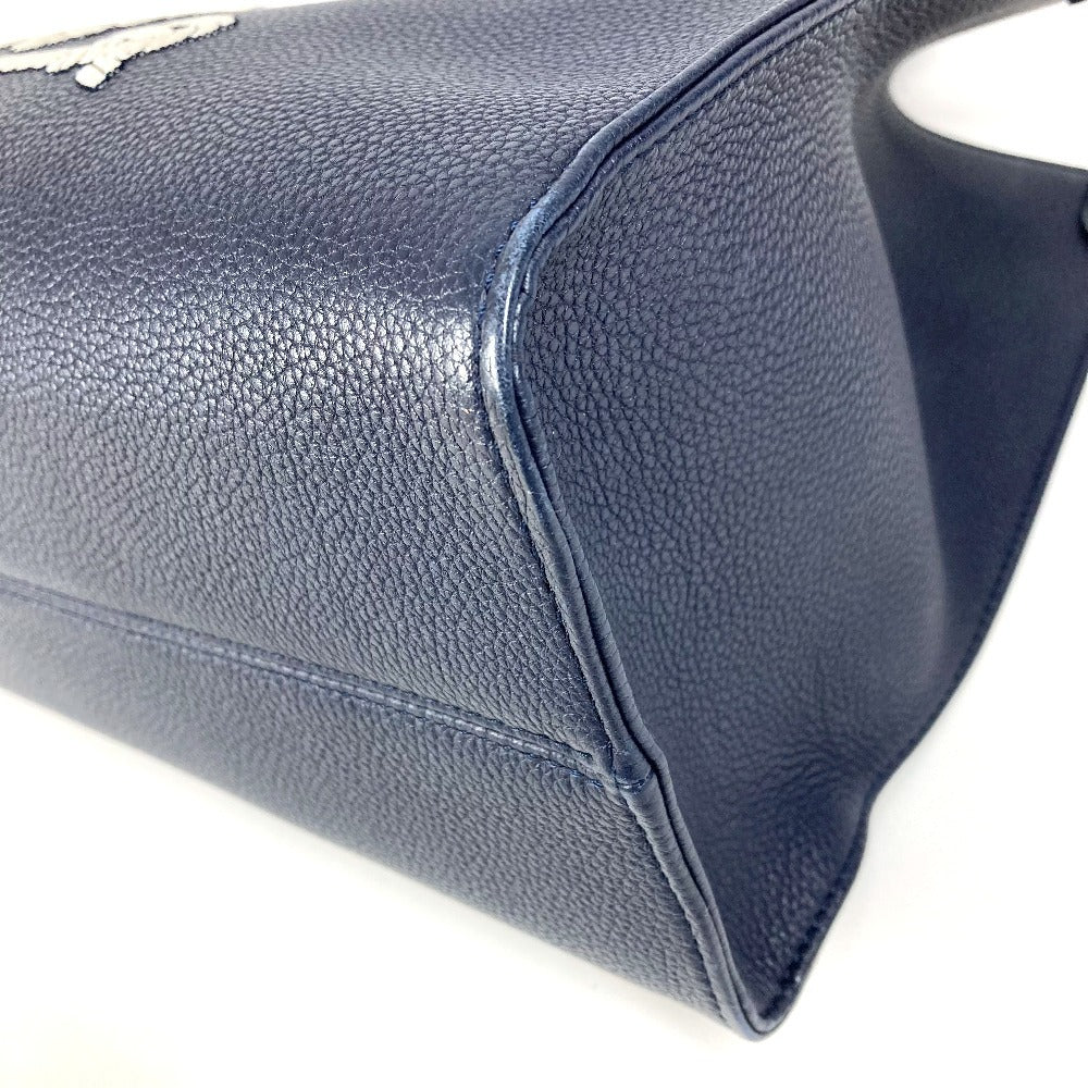 LOUIS VUITTON M24834 セーラーズ ノット ノーティカル オンザゴーMM 斜め掛け カバン BOX ボックス ショルダーバッグ レザー ユニセックス ネイビー
