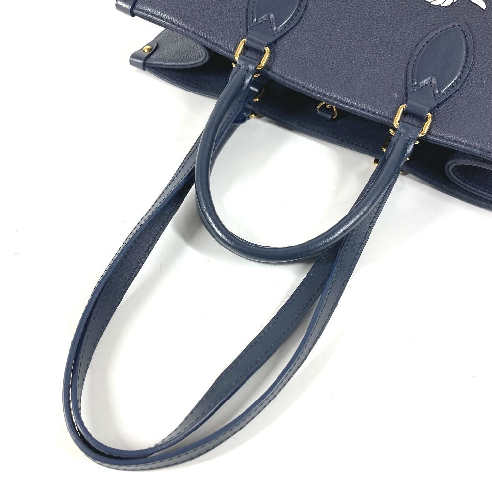 LOUIS VUITTON M24834 セーラーズ ノット ノーティカル オンザゴーMM 斜め掛け カバン BOX ボックス ショルダーバッグ レザー ユニセックス ネイビー