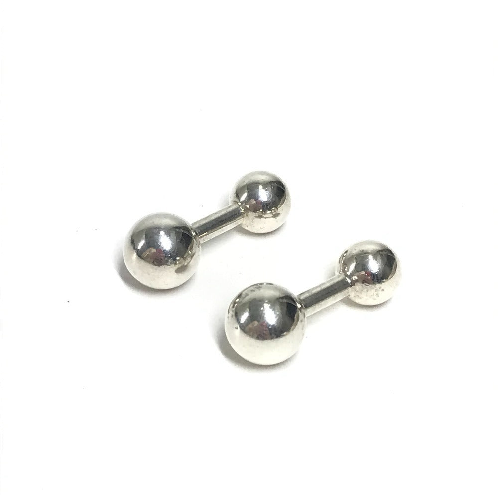 TIFFANY&Co. Logo Accessories Jewelry Cufflinks SV925 Unisex Silver
