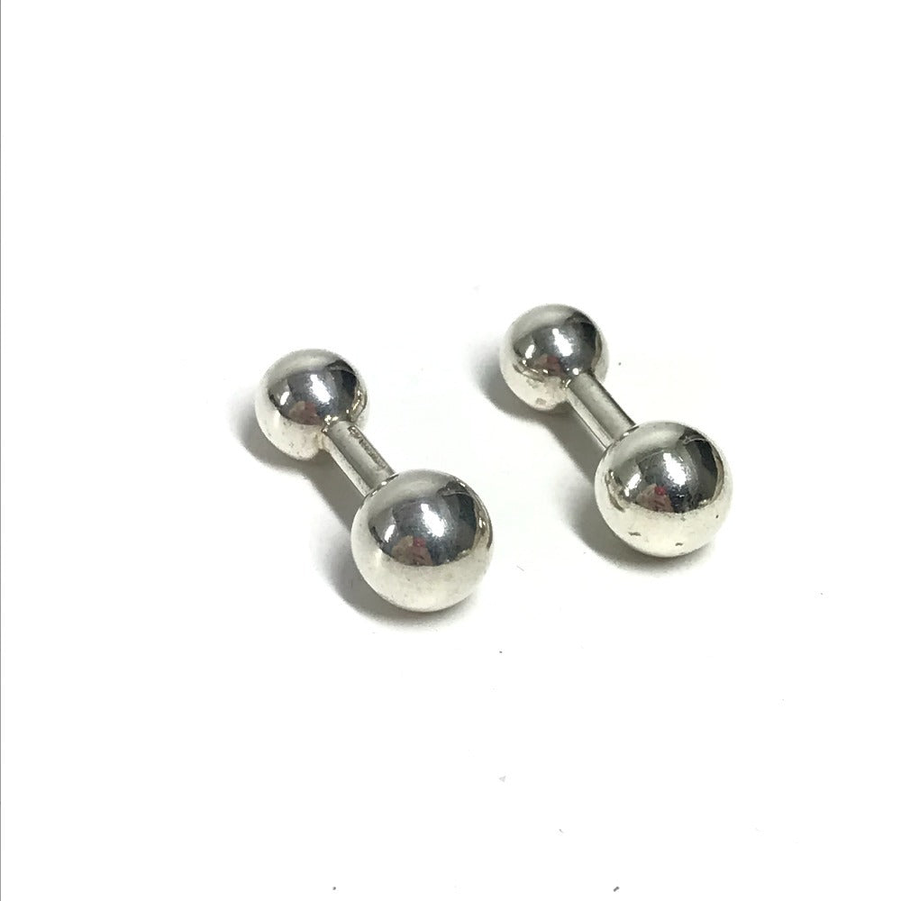 TIFFANY&Co. Logo Accessories Jewelry Cufflinks SV925 Unisex Silver