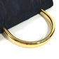 PRADA Big Logo Triangle Logo Plate Bag Metal Handle Tote Bag Flap Handbag Nylon Unisex Navy