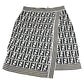 FENDI Vintage Zucchino Logo Apparel Mini Skirt Bottoms Skirt Cotton Women's Black