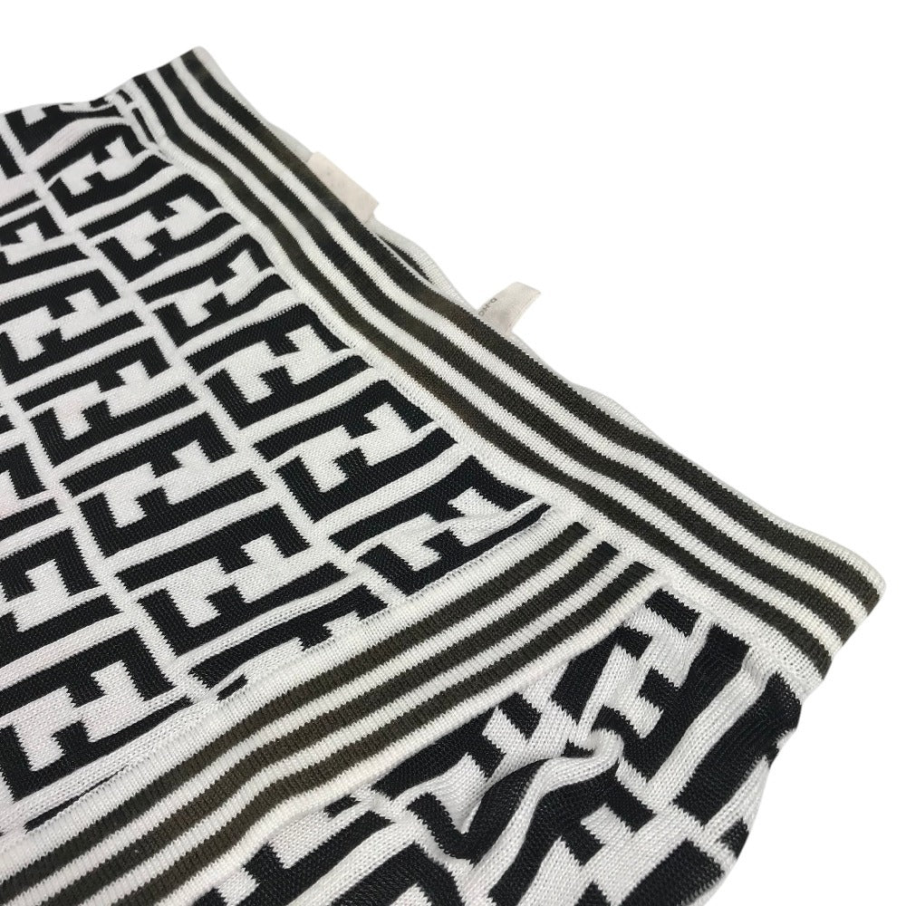 FENDI Vintage Zucchino Logo Apparel Mini Skirt Bottoms Skirt Cotton Women's Black