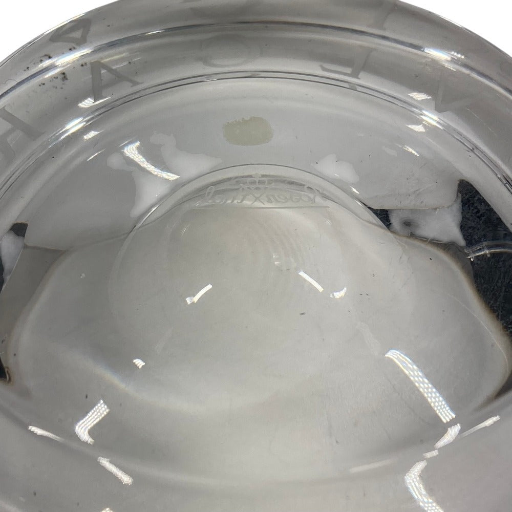 BVLGARI Rosenthal logo ashtray, glass, unisex, clear