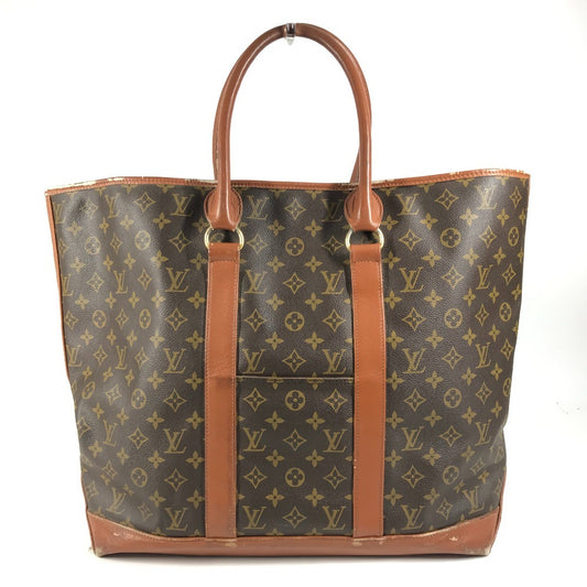LOUIS VUITTON M42420 Monogram Sac Weekend GM Tote Bag, Boston Bag, Shoulder Bag, Monogram Canvas, Unisex, Brown