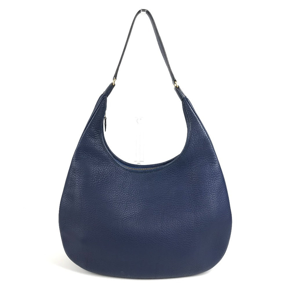 HERMES Gao Bag Shoulder Bag Leather Unisex Blue