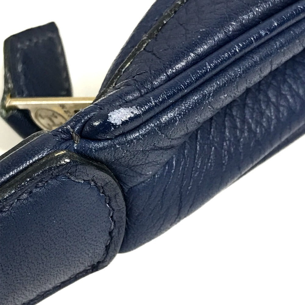 HERMES Gao Bag Shoulder Bag Leather Unisex Blue