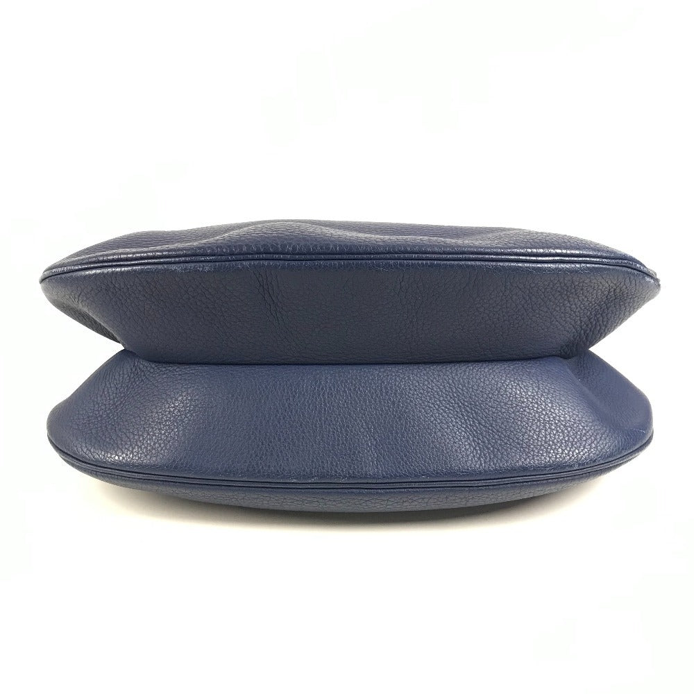 HERMES Gao Bag Shoulder Bag Leather Unisex Blue