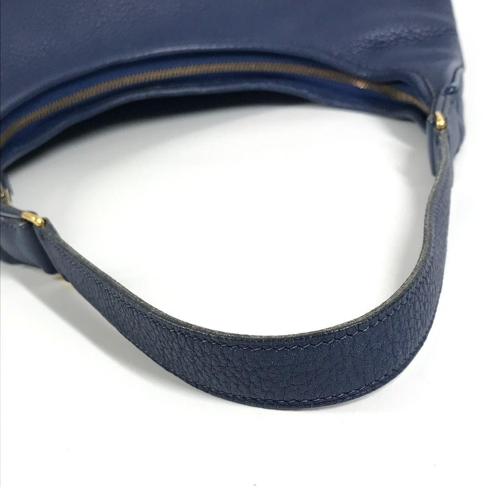 HERMES Gao Bag Shoulder Bag Leather Unisex Blue