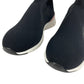 LOUIS VUITTON Aftergame Line Sock Sneakers Rainbow Logo Shoes Sneakers Canvas Women's Black