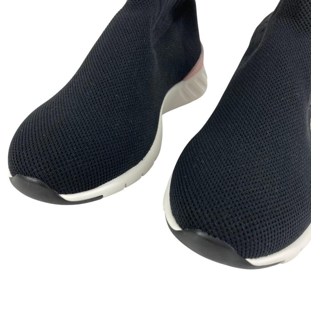 LOUIS VUITTON Aftergame Line Sock Sneakers Rainbow Logo Shoes Sneakers Canvas Women's Black